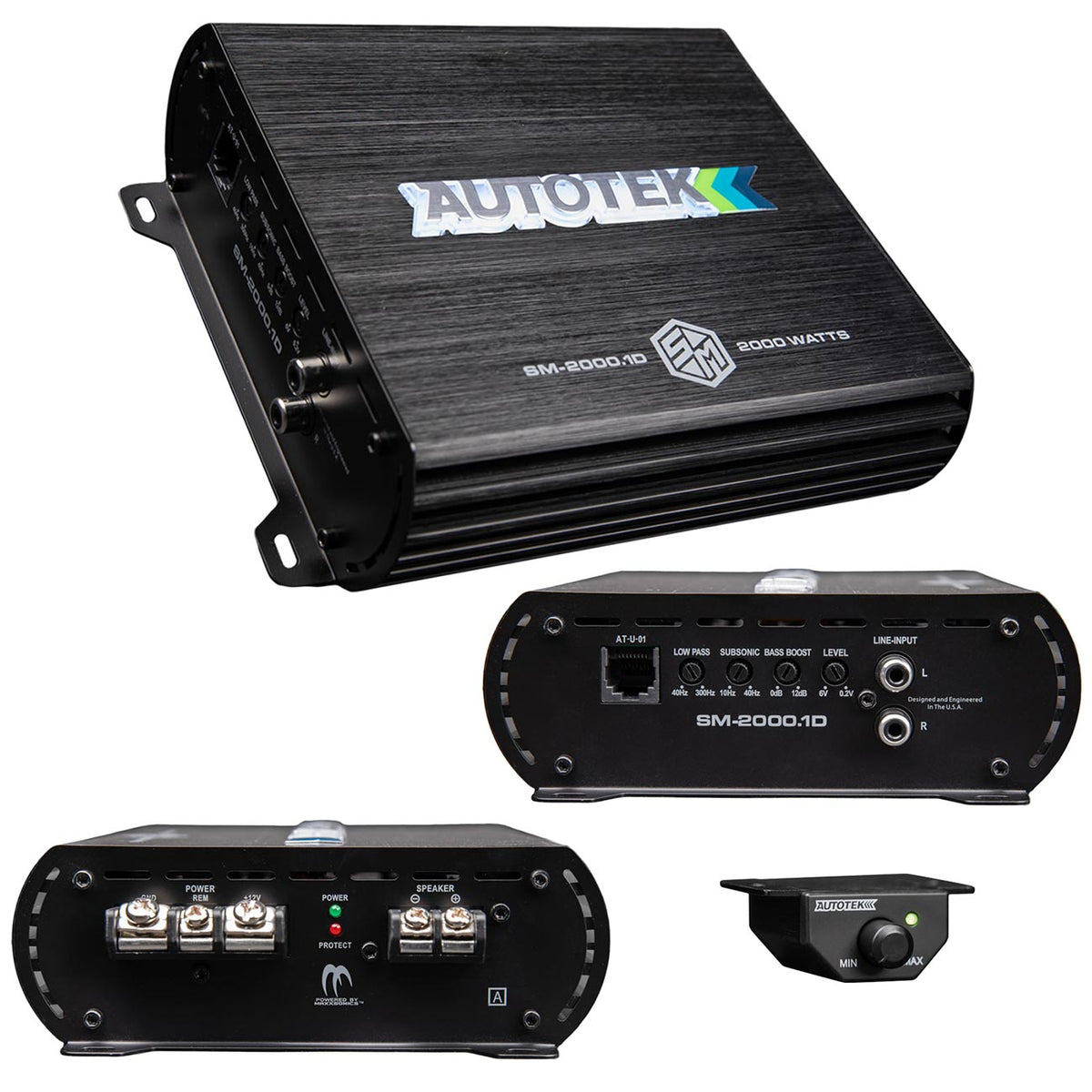 Autotek STREET MACHINE Monoblock Amplifier, 2000 Watts