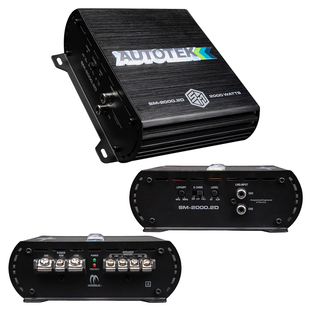 Autotek STREET MACHINE 2-Channel Amplifier, 2000 Watts