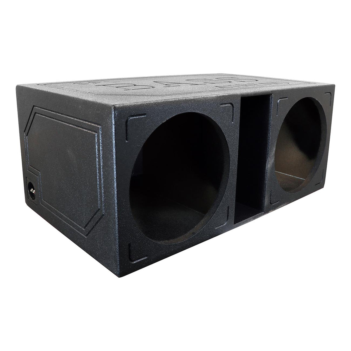 Atrend Dual 15" Slot-Port Vented High SPL Heavy Duty Woofer Enclosure - Bedliner Finish