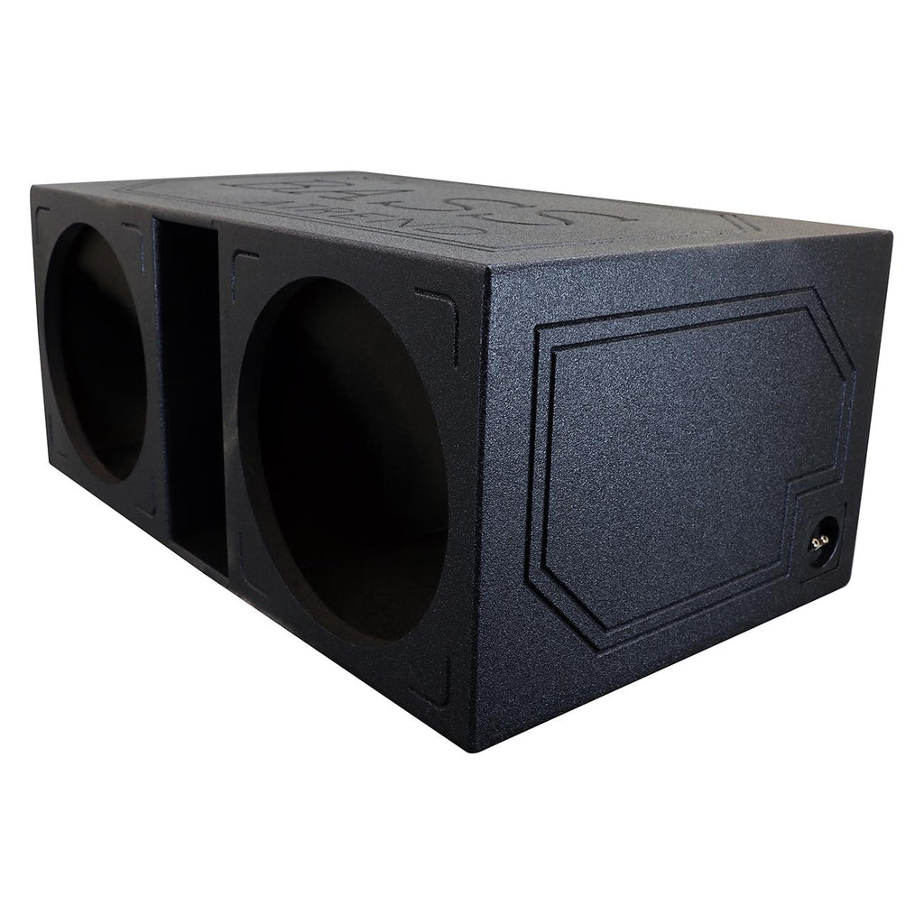 Atrend Dual 15" Slot-Port Vented High SPL Heavy Duty Woofer Enclosure - Bedliner Finish