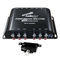Audiopipe RCA 1 In /3 Out 10 Volt Audio Signal Line Driver with Remote Bass Knob