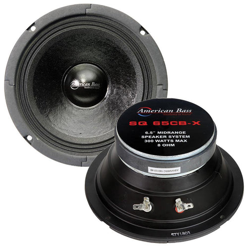 American Bass 6.5" Midrange Speaker, 150W RMS/300W Max, 8 Ohm