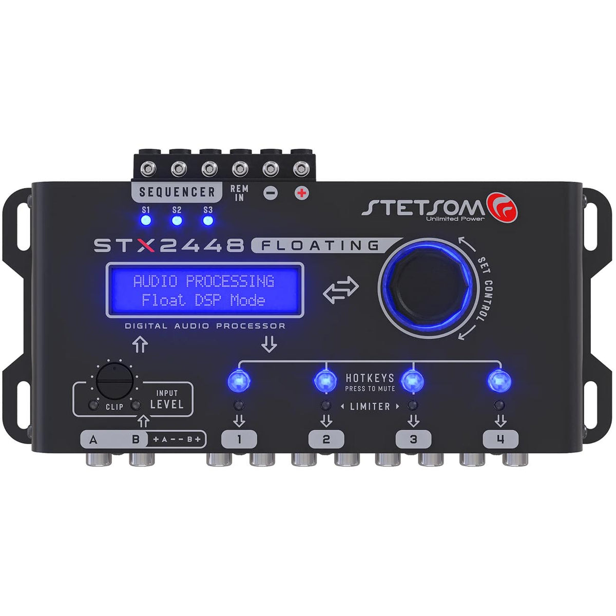 Stetsom Floating DSP Digital Signal Processor PRO, Crossover & Equalizer, Remote Sequencer 2.4