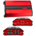 DS18 4 Channel Amplifier, 400W RMS/1200W MAX - Red