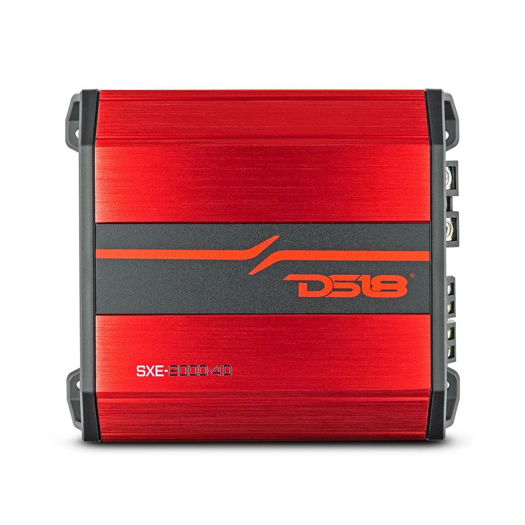 DS18 4 Channel Amplifier, 640W RMS/2000W MAX - Red