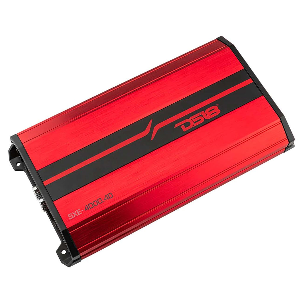 DS18 4 Channel Amplifier, 1720W RMS/4000W MAX - Red