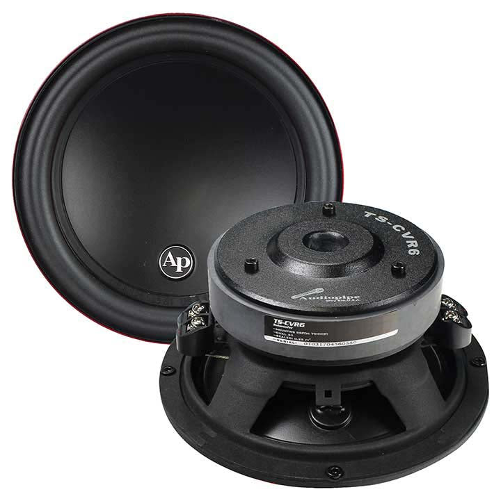 6″ Woofer, 75W RMS/150W Max, Dual 4 Ohm
