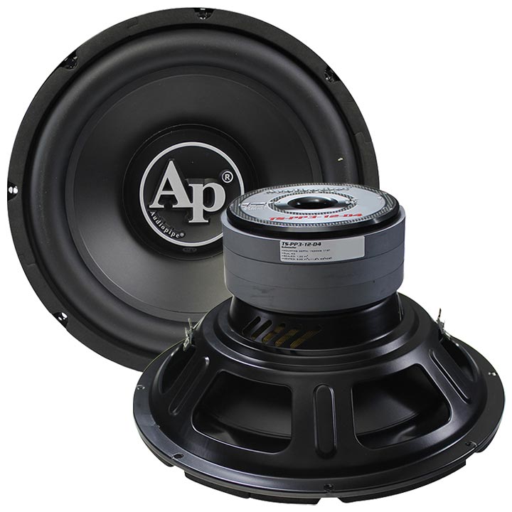 12″ Woofer, 600W RMS/1600W Max, Dual 4 Ohm