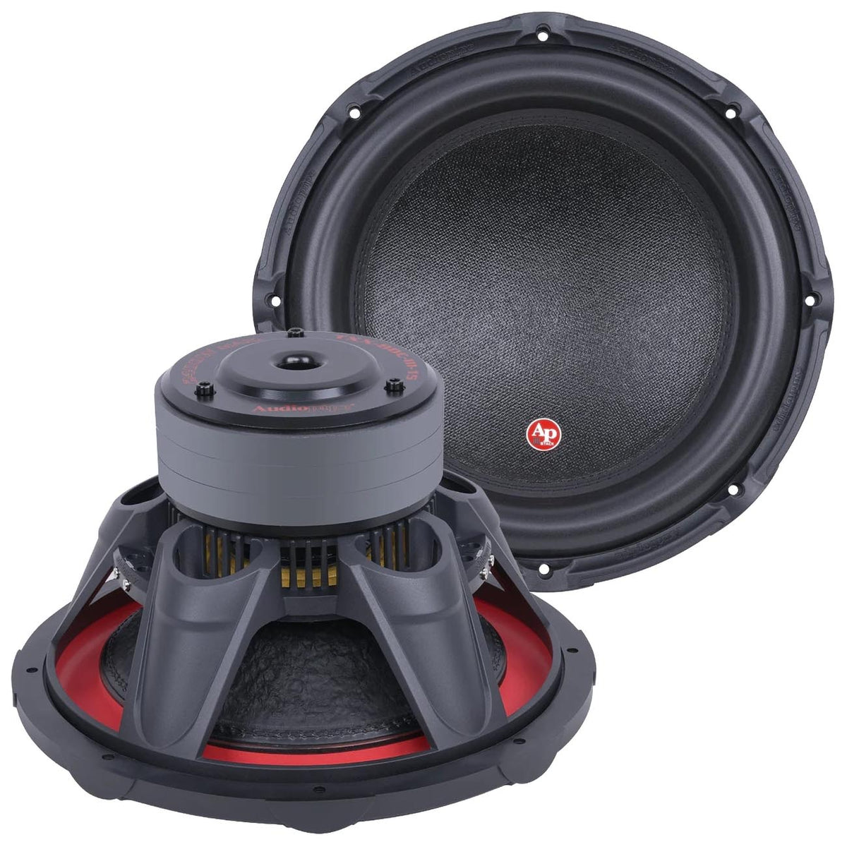 15″ Woofer, 1200W RMS/2400W Max, Dual 4 Ohm