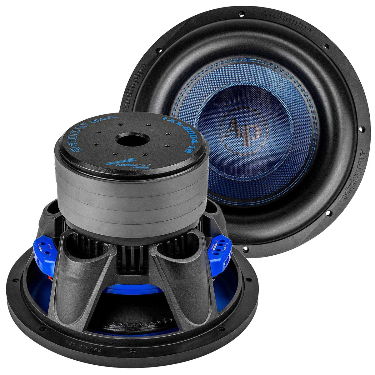 12″ Woofer, 1200W RMS/2400W Max, Dual 4 Ohm