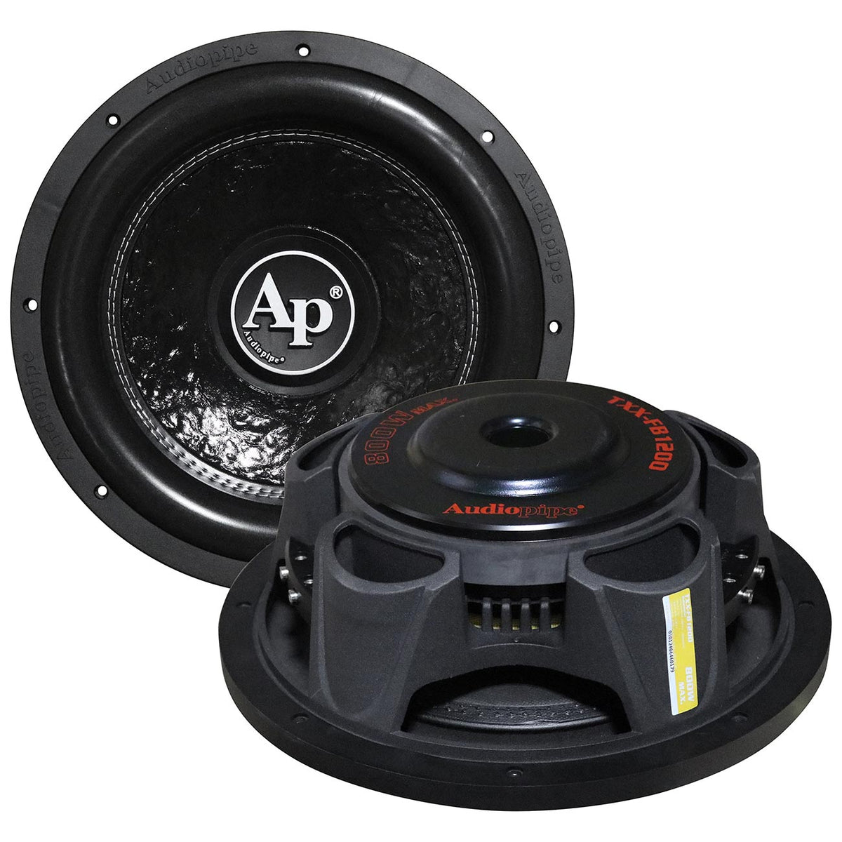 12″ Shallow Mount Woofer, 400W RMS/800W Max, Dual 4 Ohm