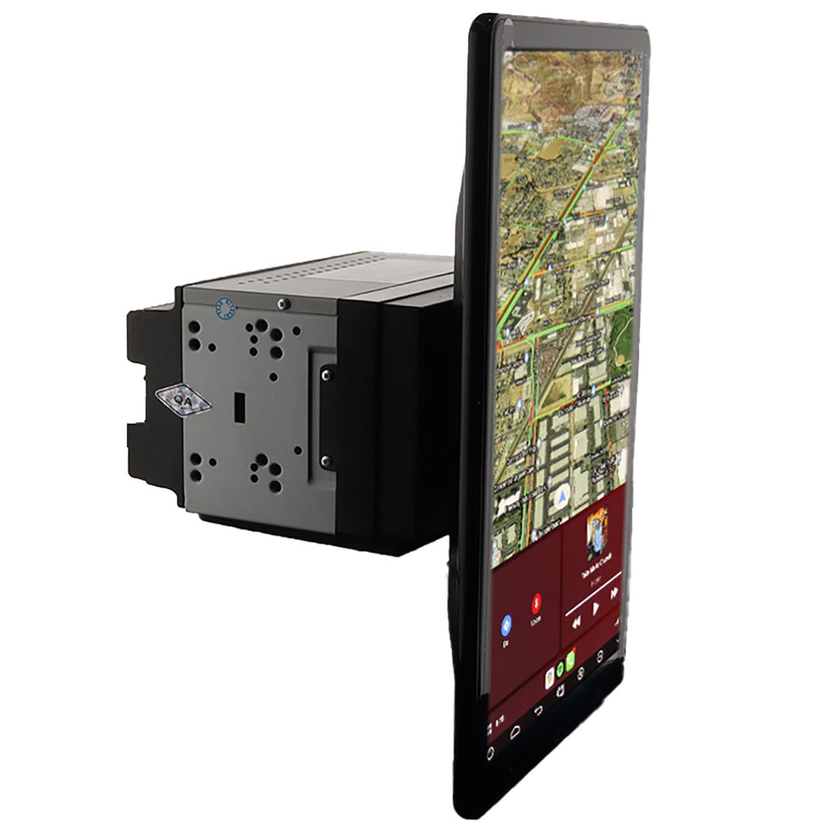 Linkswell 13.3" Double Din Floating Swivel Mechless Receiver Android Operation Radio with Bluetooth, USB & Phonelink