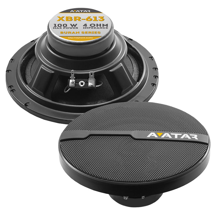 Avatar 6.5" 2-Way Speakers, 100W Max, 4 Ohm (Sold In Pairs)