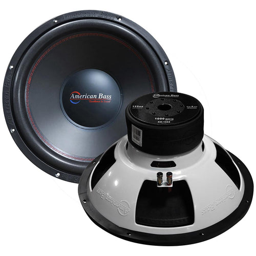 15″ Woofer, 500W RMS/1000W Max, Dual 4 Ohm