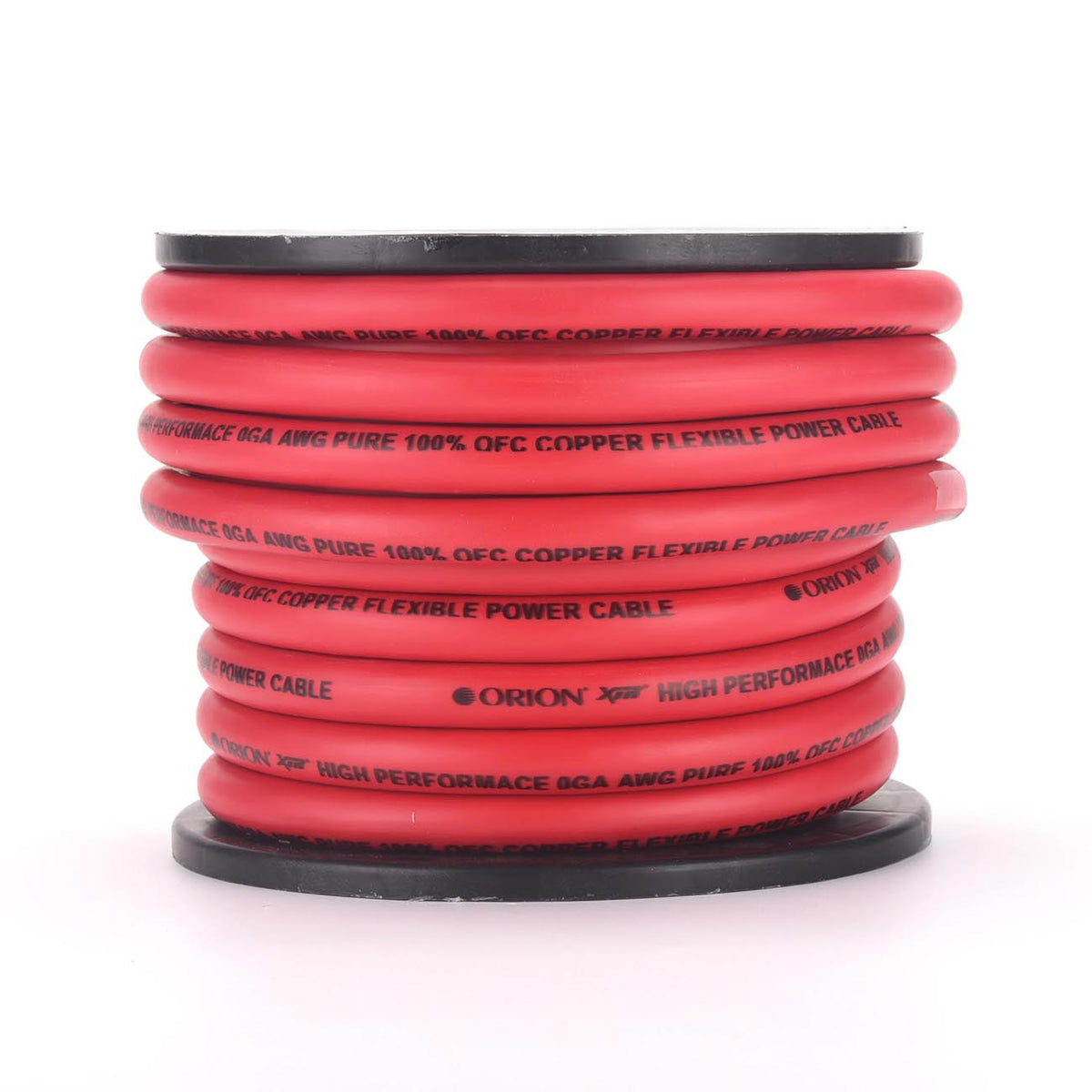 Orion XTRPRO 0 Gauge 100% OFC Copper Wire – Red Jacket (50ft Roll)