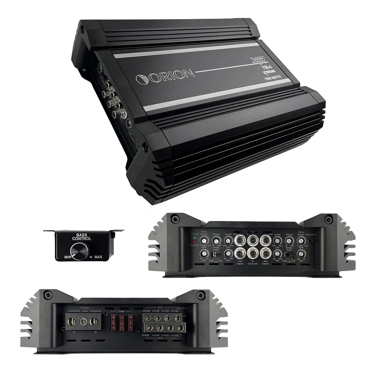 Orion XTR Series 4 Channel Amplifier, 750W RMS