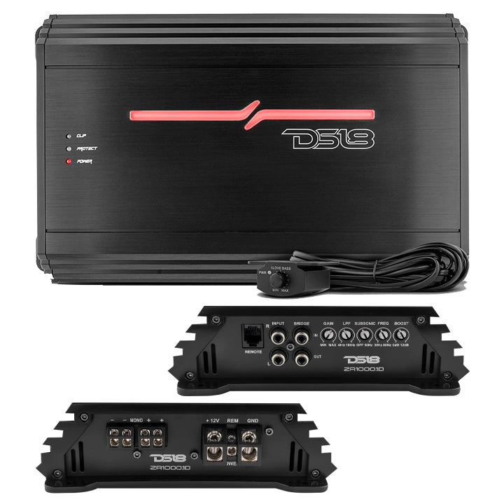 DS18 Monoblock Amplifier, 1000W RMS/3000W MAX