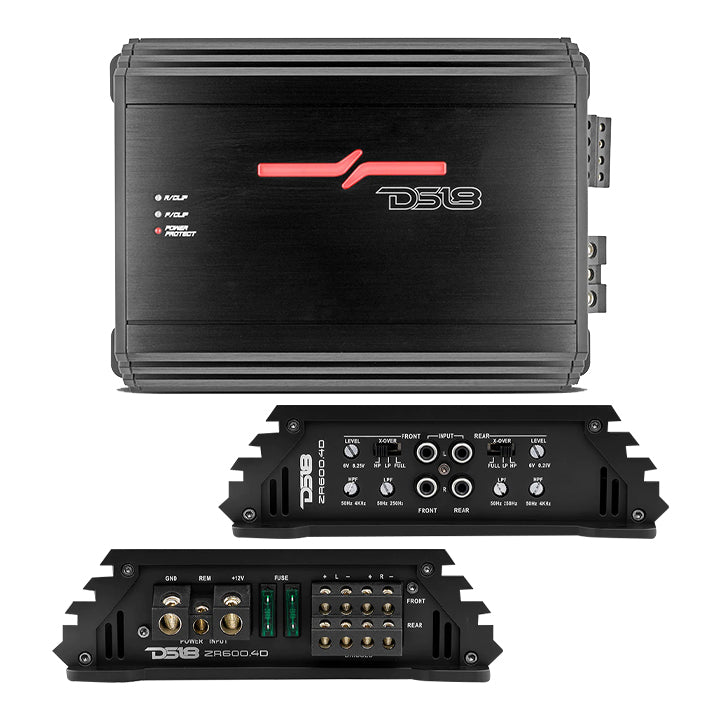 DS18 4 Channel Amplifier, 2400W MAX