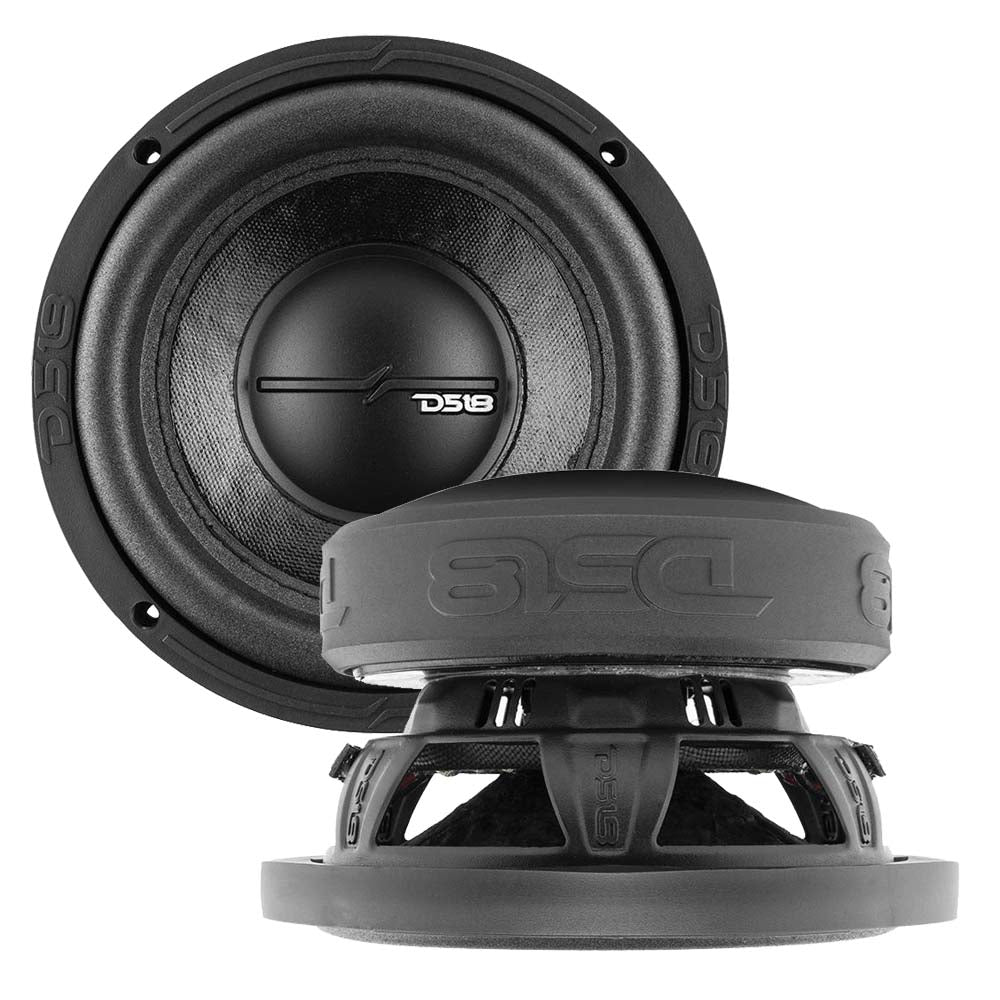 6.5″ Woofer, 300W RMS/600W Max, Dual 4 Ohm
