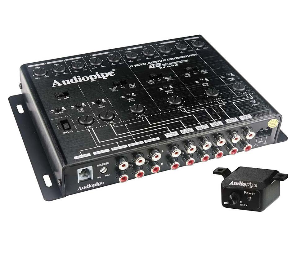 Audiopipe 6-Way Crossover with 6 Channels Input/12 Channels Output